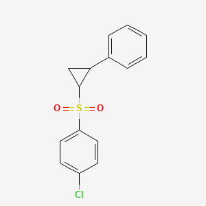 1-Chloro-4-(2-phenylcyclopropyl)sulfonylbenzene