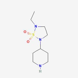 2-Ethyl-5-(piperidin-4-yl)-1,2,5-thiadiazolidine 1,1-dioxide