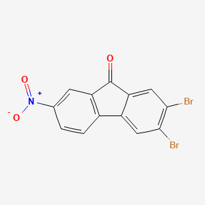 2,3-Dibromo-7-nitro-9h-fluoren-9-one