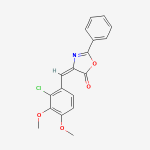 4-(2-Chloro-3,4-dimethoxybenzylidene)-2-phenyloxazol-5(4H)-one