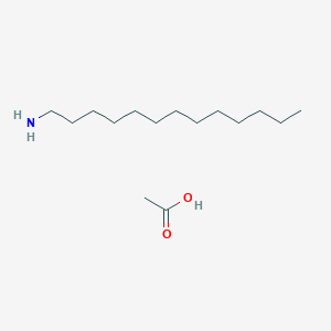 molecular formula C15H33NO2 B14713911 Acetic acid--tridecan-1-amine (1/1) CAS No. 14806-52-1