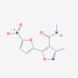 4-Isoxazolecarboxamide, N,3-dimethyl-5-(5-nitro-2-furyl)-