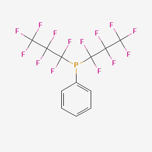 Bis(heptafluoropropyl)(phenyl)phosphane