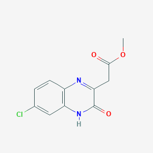 methyl 2-(6-chloro-3-oxo-4H-quinoxalin-2-yl)acetate