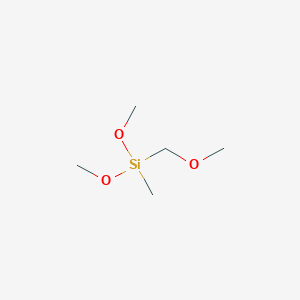 molecular formula C5H14O3Si B14713972 Dimethoxy(methoxymethyl)methylsilane CAS No. 13508-58-2