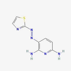 3-[(E)-(1,3-Thiazol-2-yl)diazenyl]pyridine-2,6-diamine