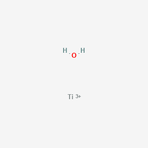 molecular formula H2OTi+3 B14713991 Titanium(3+);hydrate CAS No. 23335-62-8