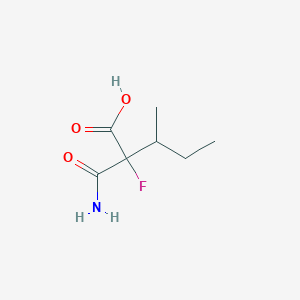 2-Carbamoyl-2-fluoro-3-methylpentanoic acid