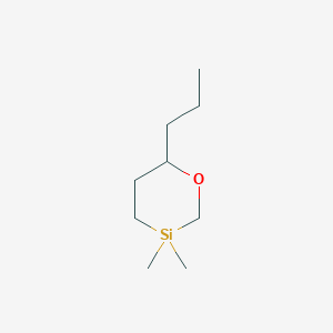 3,3-Dimethyl-6-propyl-1,3-oxasilinane