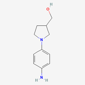 [1-(4-Aminophenyl)pyrrolidin-3-yl]methanol