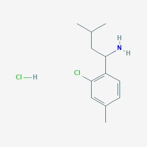 1-(2-Chloro-4-methylphenyl)-3-methylbutan-1-amine hydrochloride