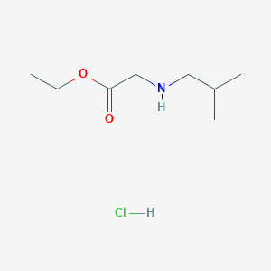 molecular formula C8H18ClNO2 B1471430 Ethyl 2-(isobutylamino)acetate hydrochloride CAS No. 3182-88-5