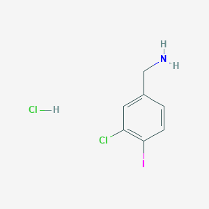 (3-Chloro-4-iodophenyl)methanamine hydrochloride
