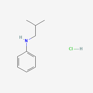 molecular formula C10H16ClN B1471432 N-(2-methylpropyl)aniline hydrochloride CAS No. 31601-62-4