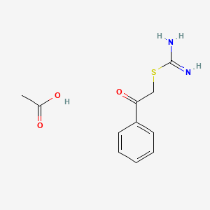 acetic acid;phenacyl carbamimidothioate