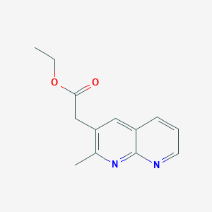 Ethyl 2-(2-methyl-1,8-naphthyridin-3-yl)acetate