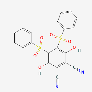 4,5-Di(benzenesulfonyl)-3,6-dihydroxybenzene-1,2-dicarbonitrile