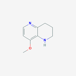 molecular formula C9H12N2O B1471443 8-Methoxy-1,2,3,4-tetrahydro-1,5-naphthyridine CAS No. 1820673-53-7