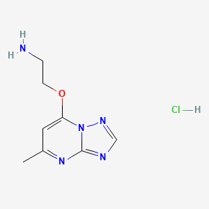 2-((5-Methyl-[1,2,4]triazolo[1,5-a]pyrimidin-7-yl)oxy)ethan-1-amine hydrochloride