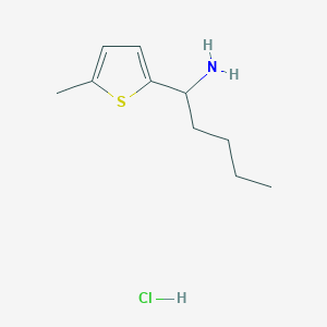 1-(5-Methylthiophen-2-yl)pentan-1-amine hydrochloride