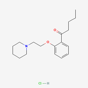 Valerophenone, 2'-(2-piperidinoethoxy)-, hydrochloride