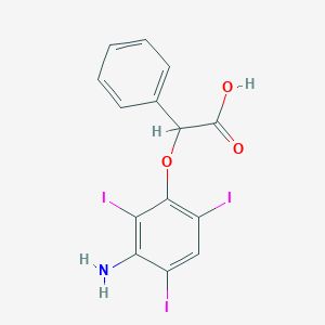 2-(3-Amino-2,4,6-triiodophenoxy)-2-phenylacetic acid