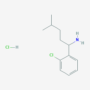 1-(2-Chlorophenyl)-4-methylpentan-1-amine hydrochloride