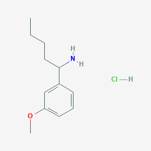 molecular formula C12H20ClNO B1471453 1-(3-Methoxyphenyl)pentan-1-amine hydrochloride CAS No. 1864013-97-7