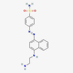 4-[(E)-{4-[(2-Aminoethyl)amino]naphthalen-1-yl}diazenyl]benzene-1-sulfonamide