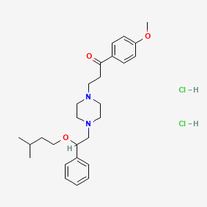 3-(4-(beta-(Isopentyloxy)phenethyl)-1-piperazinyl)-4'-methoxypropiophenone dihydrochloride