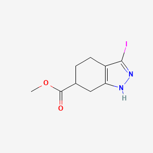 methyl 3-iodo-4,5,6,7-tetrahydro-1H-indazole-6-carboxylate