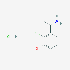 1-(2-Chloro-3-methoxyphenyl)propan-1-amine hydrochloride