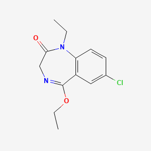 3H-1,4-Benzodiazepin-2(1H)-one, 7-chloro-5-ethoxy-1-ethyl-