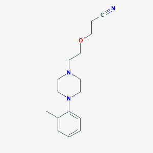 3-[2-[4-(2-Methylphenyl)piperazin-1-yl]ethoxy]propanenitrile