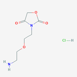 3-(2-(2-Aminoethoxy)ethyl)oxazolidine-2,4-dione hydrochloride