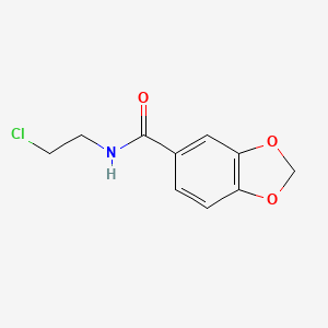 n-(2-Chloroethyl)-1,3-benzodioxole-5-carboxamide