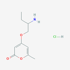 4-(2-aminobutoxy)-6-methyl-2H-pyran-2-one hydrochloride