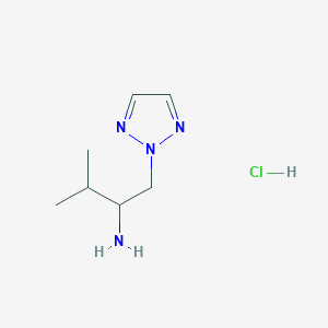 3-methyl-1-(2H-1,2,3-triazol-2-yl)butan-2-amine hydrochloride