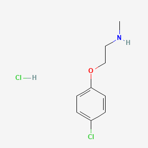 molecular formula C9H13Cl2NO B1471480 2-(4-氯苯氧基)-N-甲基乙胺盐酸盐 CAS No. 2097970-33-5