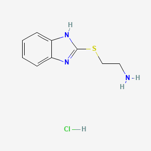 2-((1H-benzo[d]imidazol-2-yl)thio)ethan-1-amine hydrochloride
