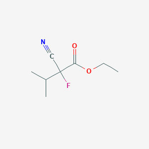 Ethyl 2-cyano-2-fluoro-3-methylbutanoate