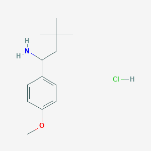 1-(4-Methoxyphenyl)-3,3-dimethylbutan-1-amine hydrochloride