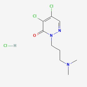 3(2H)-Pyridazinone, 4,5-dichloro-2-(3-(dimethylamino)propyl)-, monohydrochloride