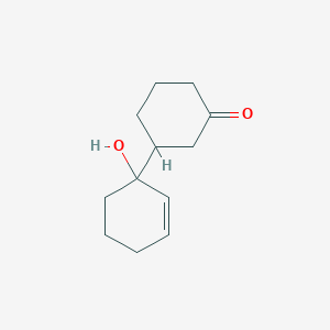 3-(1-Hydroxycyclohex-2-en-1-yl)cyclohexan-1-one