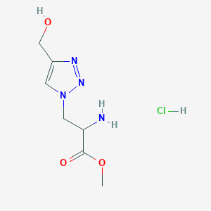 methyl 2-amino-3-(4-(hydroxymethyl)-1H-1,2,3-triazol-1-yl)propanoate hydrochloride