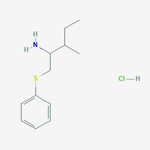 3-Methyl-1-(phenylthio)pentan-2-amine hydrochloride