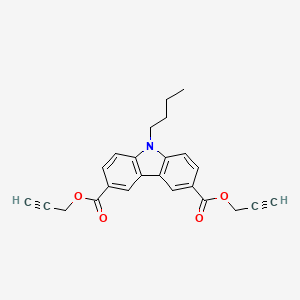 Diprop-2-yn-1-yl 9-butyl-9H-carbazole-3,6-dicarboxylate