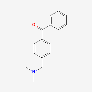 molecular formula C16H17NO B14715148 {4-[(Dimethylamino)methyl]phenyl}(phenyl)methanone CAS No. 13991-01-0