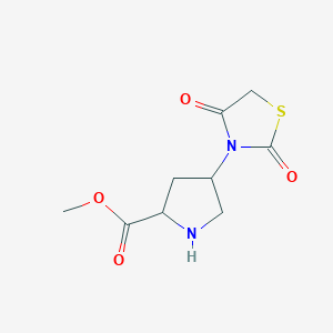 Methyl 4-(2,4-dioxothiazolidin-3-yl)pyrrolidine-2-carboxylate