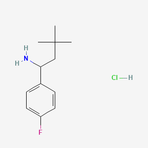 1-(4-Fluorophenyl)-3,3-dimethylbutan-1-amine hydrochloride